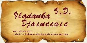 Vladanka Đoinčević vizit kartica